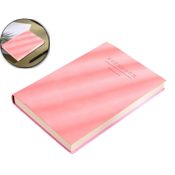 VQPeo A5 Leather Hardcover Notebook, Thread-Bound Journal Diary, Thick Paper Writing Pad for Office & Business Use