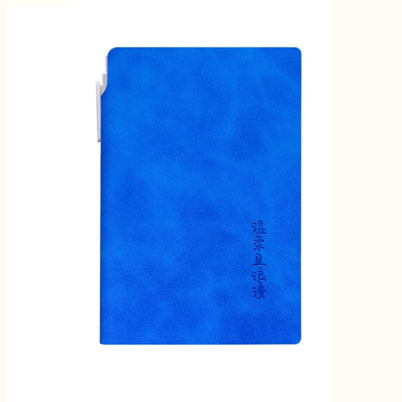 VQPeo A7 Leather Notebook with Pen - Compact Waterproof Notepad for Professionals, Portable Writing Journal for Office & Travel
