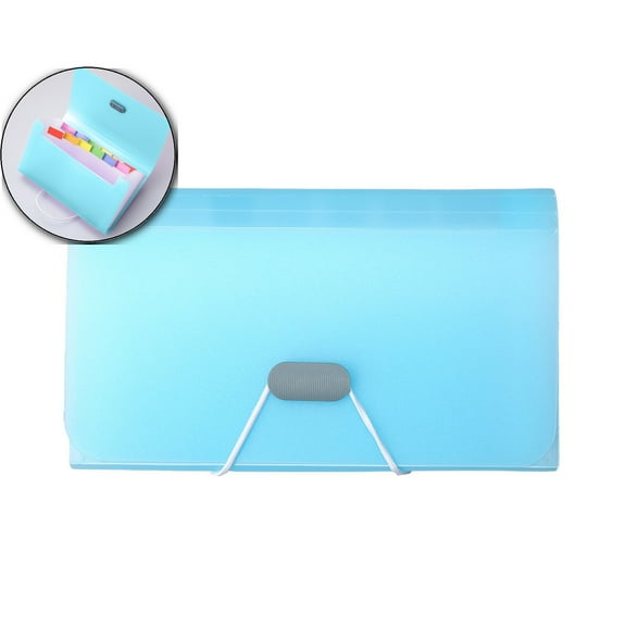 VQPeo Accordion File Organizer with Handle - 13 Pockets, Zipper, and Labels - for Legal and Standard Size Documents