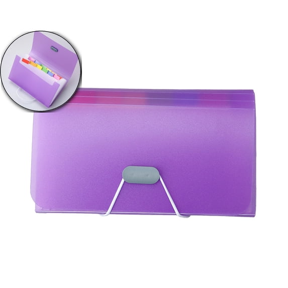 VQPeo Accordion File Organizer with Handle - 13 Pockets, Zipper, and Labels - for Legal and Standard Size Documents