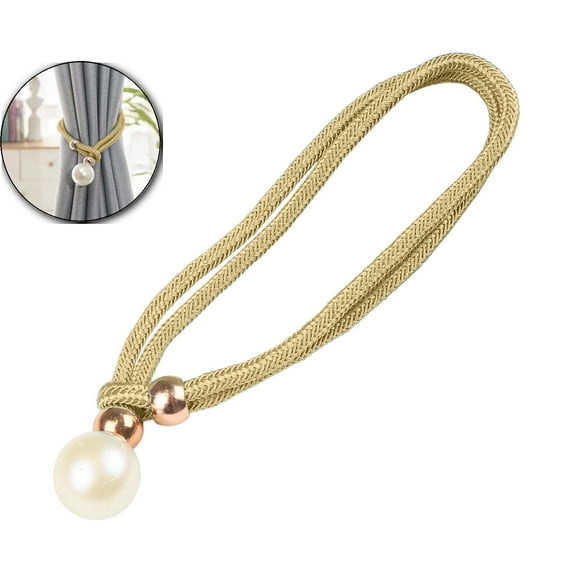 VQPeo Adjustable Curtain Tiebacks, Modern Drape Holdback Straps, Stretchy Buckle Curtain Ties for Living Room & Bedroom Windows