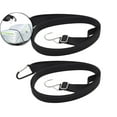 thumbnail image 1 of VQPeo Adjustable Flat Bungee Cords with Hooks, Heavy Duty Elastic Long Straps Latex Luggage Rope, Anti-Rust Metal Buckle, Perfect for Securing Loads, 1 of 4