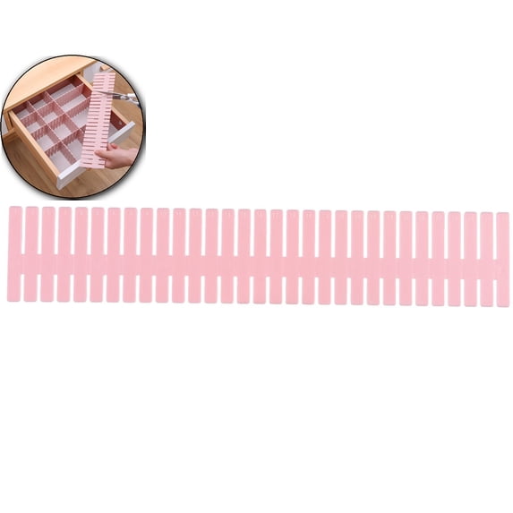VQPeo Adjustable Grid Drawer Dividers DIY Plastic Closet Separator Tidy Organizer Container for Underwear Socks Belt Office Supplies