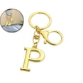thumbnail image 1 of VQPeo Alphabet Metal Keychain, Golden Letter Pendant Charm, Personalized Bag Accessory for Christmas Gifts & Daily Key Organization, 1 of 5