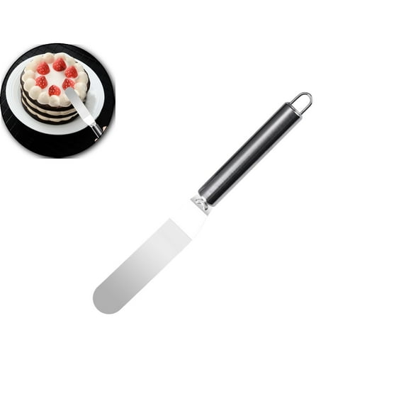 VQPeo Angled Icing Spatula, Stainless Steel Offset Spatula, Cake Spatula, 9.4 Inch Blade