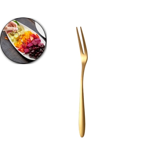 VQPeo Appetizer Dessert Forks, Stainless Steel Mini Salad Fruit Tasting Forks, Cocktail Forks for Birthday Party Wedding Restaurant