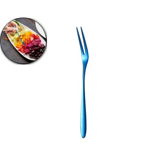 VQPeo Appetizer Dessert Forks, Stainless Steel Mini Salad Fruit Tasting Forks, Cocktail Forks for Birthday Party Wedding Restaurant