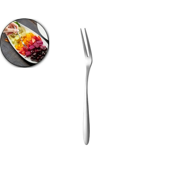 VQPeo Appetizer Dessert Forks, Stainless Steel Mini Salad Fruit Tasting Forks, Cocktail Forks for Birthday Party Wedding Restaurant