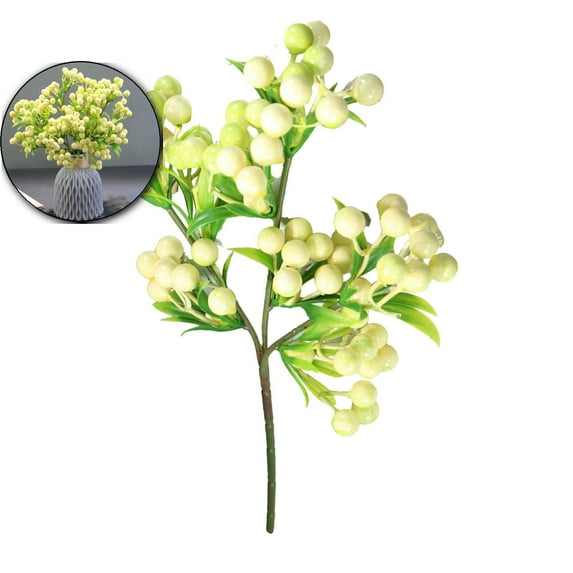 VQPeo Artificial Berries, Realistic Foam Fruit, Christmas Decoration Berry for Bridal Bouquets and Holiday Decor