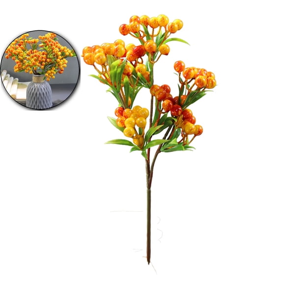 VQPeo Artificial Berries, Realistic Foam Fruit, Christmas Decoration Berry for Bridal Bouquets and Holiday Decor