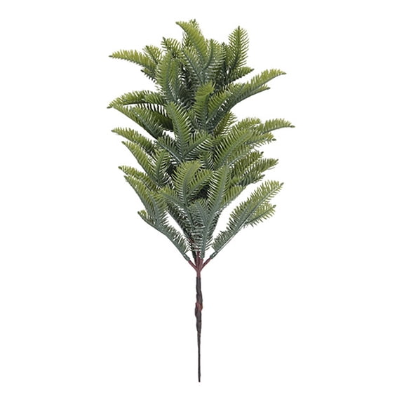 VQPeo Artificial Cedar Branches, 2 Pcs Faux Needle Stems, Plastic Christmas Leaves for DIY Wreaths & Holiday Decorations