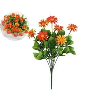 VQPeo Artificial Fake Flowers Daisies Bouquets for Decoration Outdoors Silk Faux Wild Multicolor Flowers Daisy with Stems for Outdoors Decoration Table Centerpieces