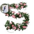 thumbnail image 1 of VQPeo Artificial Flower Vines Garland, Faux Leaf Wedding Arch Decor, Valentine’s Day Simulated Floral Strand for Romantic Home & Outdoor Celebrations, 1 of 6