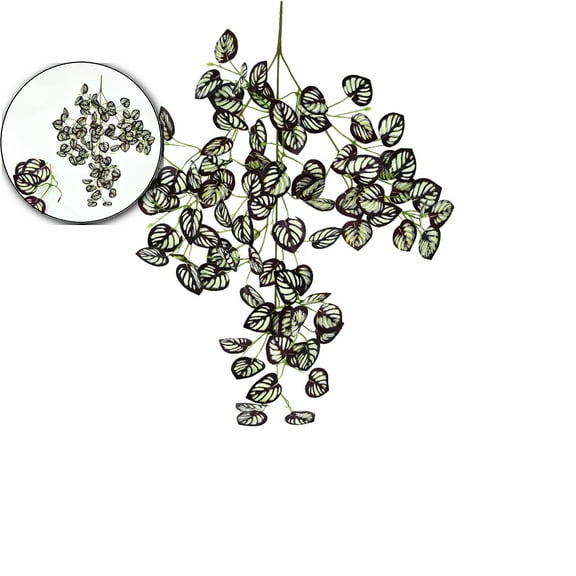 VQPeo Artificial Hanging Potted Plants, Small Fake Potted Plant Faux Ivy Vine Plant for Shelf Home Office Indoor Outdoor Garden Greenery Decor