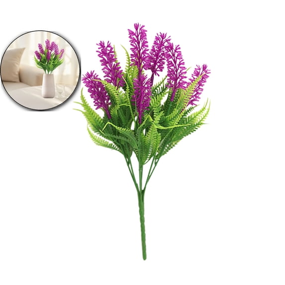 VQPeo Artificial Lavender Plant | Realistic Faux Lavender for Indoor & Outdoor Decor | Perfect for Home, Office & Garden | Tall & Stylish Lavender Arrangement