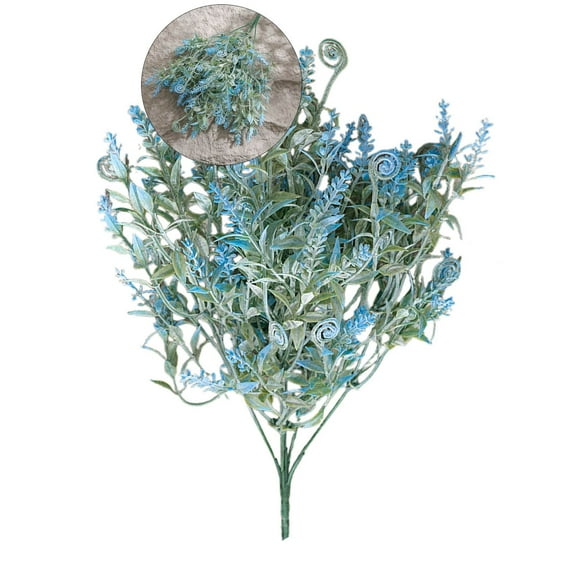 VQPeo Artificial Lavender Stems Bouquet, Faux Plastic Flowers for Vase DIY Wedding Floral Arrangement, Home Table Centerpieces, Indoor Outdoor Decor, Fake Flowers