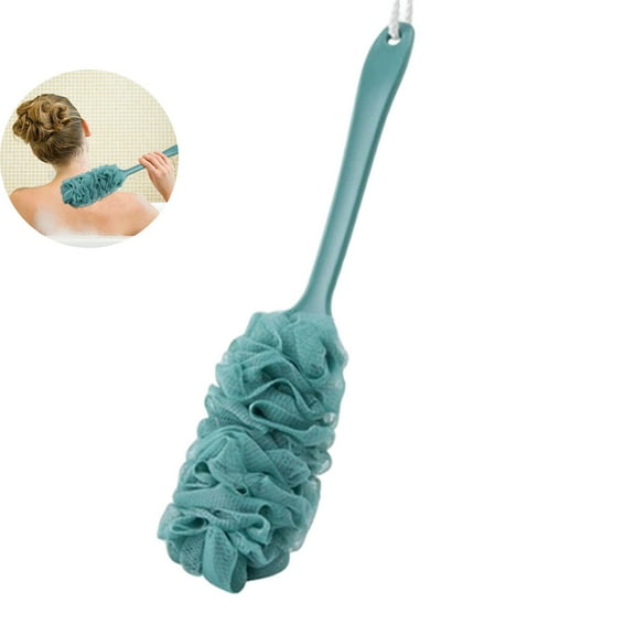 VQPeo Back Scrubber for Shower, Loofah Long Handle Bath Body Brush, Soft Nylon Mesh Sponge On a Stick for Shower, Exfoliating Scrub Cleaning Luffa for All Kinds of Skin