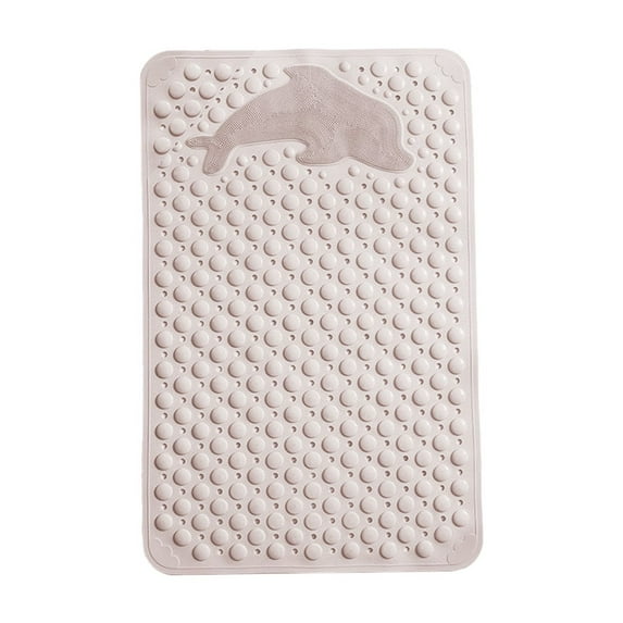 VQPeo Bath Mat, PVC Shower Floor Mat, Suction Cup Bathroom Rug for Safe & Comfortable Home Use