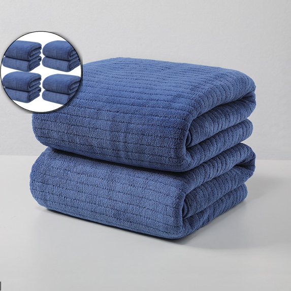 VQPeo Bath Towels Pack of 4, Microfiber Ultra Soft Highly Absorbent Bath Towel Set, Lightweight and Quick Drying Towels for Body, Sport, Yoga, SPA, Fitness