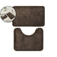 thumbnail image 1 of VQPeo Bathroom Rugs Set 2 Pieces, Thin Bathroom Mats, Toilet Rugs, Quick Dry, Machine Washable, Low Pile, Absorbent Bath Mats for Home Decor Accessories, 1 of 5