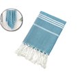 thumbnail image 1 of VQPeo Beach Towel 35.4x70.9in - Soft, Absorbent Woven Bath Towel with Tassel Fringe, Striped Design, Lightweight & Quick-Dry for Beach, Pool, Travel or Shawl, 1 of 5