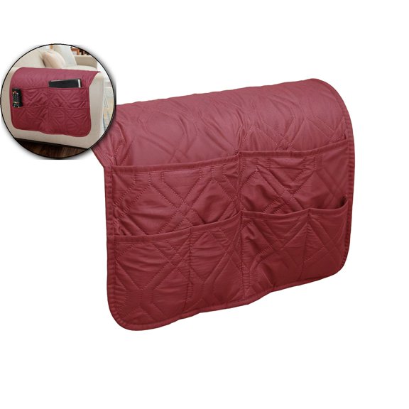 VQPeo Bedside Hanging Organizer, Sofa Storage Pouch, Polyester Pocket Bag for Living Room Tidying & Bedroom Essentials Access