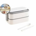 thumbnail image 1 of VQPeo Bento Box Adult Lunch Box, Stackable 2 Layer 304 Stainless Steel Lunch Container for Office, Portable Lunch Box Containers, 1 of 3