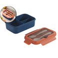 thumbnail image 1 of VQPeo Bento Box for Adult, Lunch Containers for Adults, LeakProof Lunch Box with Utensils, BPA Free, 3 Compartment Bento Box Microwave Safe, 1 of 5