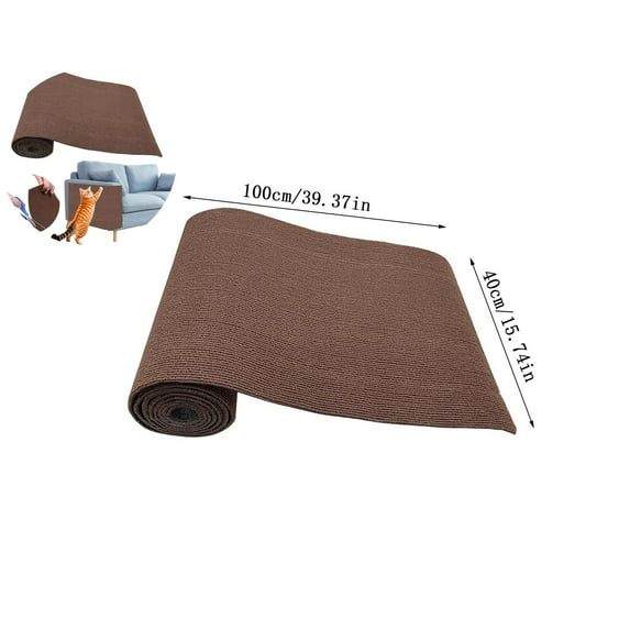 VQPeo Cat Scratching Climbing Carpet Mat, Adhesive Trimmable Cat Post Covered Pad for DIY Cat Tree Shelf Couch Corner Wall Cat Scratcher Furniture Protector
