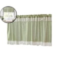 thumbnail image 1 of VQPeo Checkered Style Partition Curtain, Polyester Window Valance Rod Pocket Drape, Kitchen/Living Room Decorative Light Blocking Panel, 1 of 6