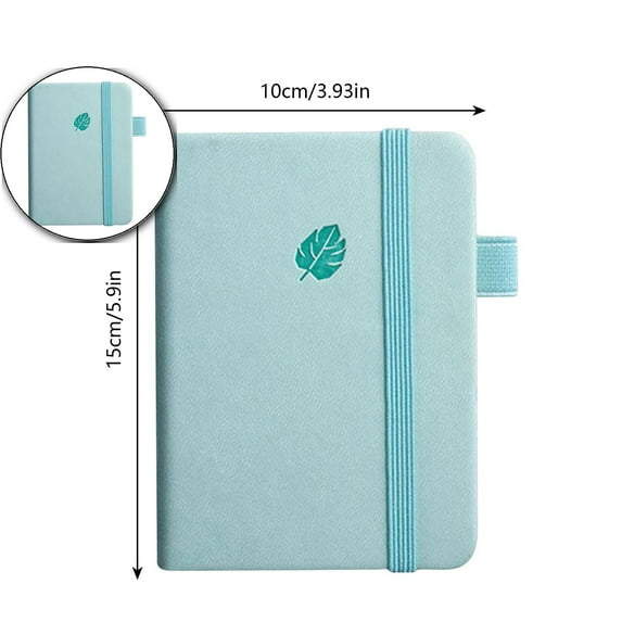 VQPeo Compact A6 Pocket Notebook, Thickened Mini Journal, Portable Handheld Writing Pad for Travel & Daily Tasks