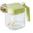 thumbnail image 1 of VQPeo Condiment Jar Spice Container with Lids and Spoons, Kitchen Spice Pot, Clear Glass Condiment Pot, Kitchen Salt Pepper Sugar Storage Container Jar, 1 of 4