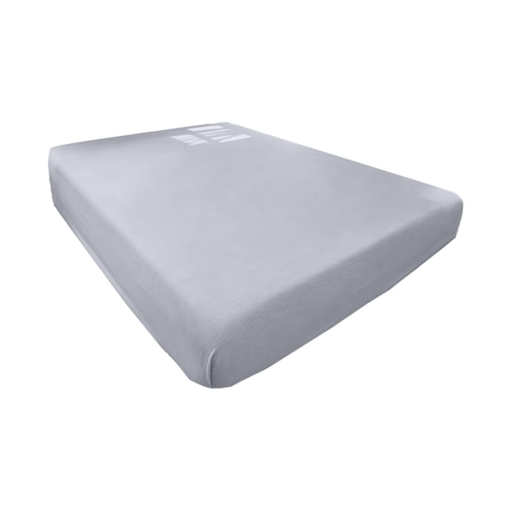 VQPeo Cool Ice-Silk Fitted Mattress Protector + Fully Enclosed Non-Slide Design + Washable & Shape-Retentive for Summer Comfort & Freshness in Dorm Rooms (Navy)