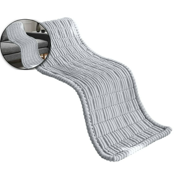 VQPeo Corduroy Sofa Cover – 27.5x82.6 Inch Plush Couch Cover with Suede Texture, Soft Elastic Protector for Living Room, Easy to Install & Wash