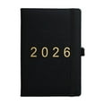 thumbnail image 1 of VQPeo Daily Planner (January to December) – 365 Day Agenda Book with Hourly Schedule, Calendar Pages, Ribbon Bookmark & Elastic Pen Loop – Soft Leather 12-Month Organizer, 1 of 5
