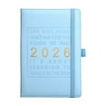 thumbnail image 1 of VQPeo Daily Planner (January to December) – 365 Day Agenda Book with Hourly Schedule, Calendar Pages, Ribbon Bookmark & Elastic Pen Loop – Soft Leather 12-Month Organizer, 1 of 5