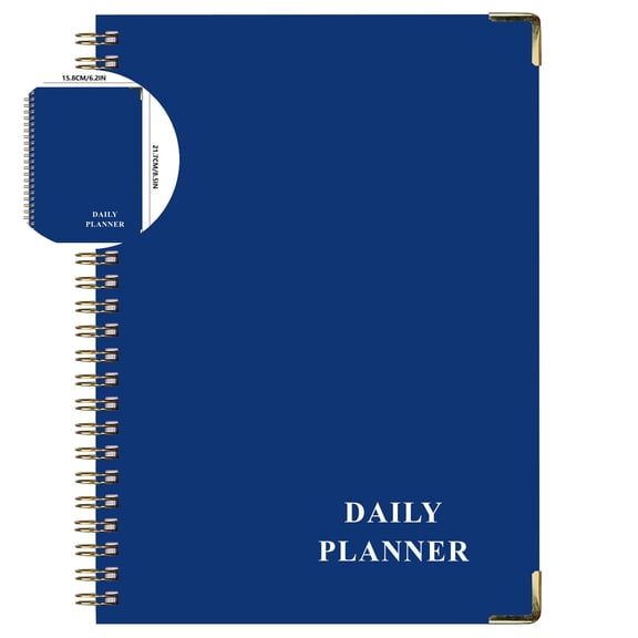 VQPeo Daily Planner Notebook, To Do List Notepad, Notebooks for Work, Undated Planner to Easily Organize Your Tasks and Appointments, Perfect Office Supplies for Women Men