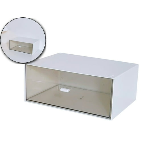 VQPeo Desk Organizer for Makeup and Cosmetics, Plastic Storage Box for Vanity, Bathroom Counter or Dresser - Sundries Organizer