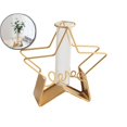 thumbnail image 1 of VQPeo Desktop Plant Vases with Test Tube Glass Flower Vase with Gold Metal Stand Plant Holder for Home Wedding Decor, 1 of 5