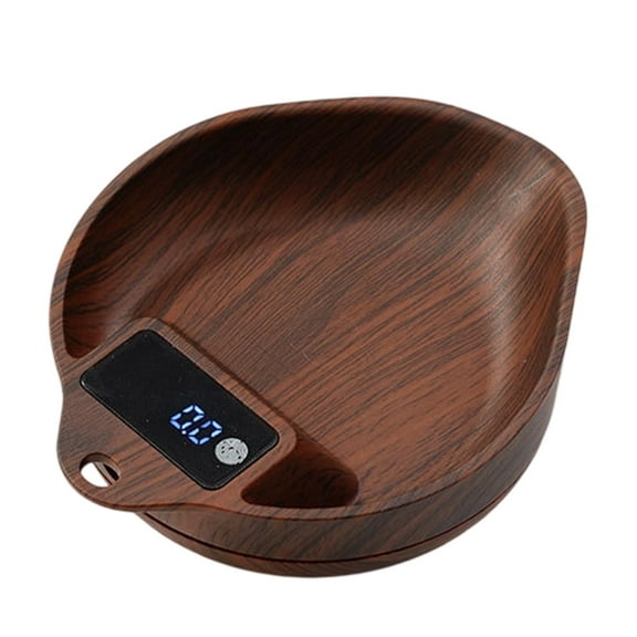 VQPeo Digital Coffee Beans Scale with Tray – Precise Measurement for Coffee Enthusiasts and Kitchen Use – Durable, Compact, Easy-to-Use Food and Ingredient Weighing Scale(Brown)