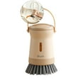 thumbnail image 1 of VQPeo Dish Brush with Soap Dispenser, Kitchen Scrub Brush for Cleaning, Palm Brush Upgrade, Storage Bracket & Drainage Base, Pot Pan Sink Cleaning Tool, 1 of 4
