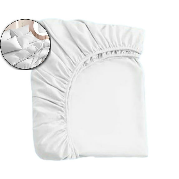 VQPeo Disposable Bed Sheet Set for Double/Queen Bed – 3-Piece Travel Bedding (Fitted Sheet, Quilt Cover, 2 Pillowcases) – Non-Woven Hotel Linens – Portable, Hygienic, Single-Us