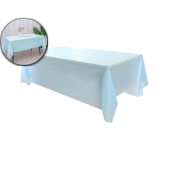 VQPeo Disposable Tablecloth, Plastic Party Cloth, Waterproof Oilproof Cover for Birthday Dessert Tables