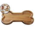 thumbnail image 1 of VQPeo Dog Serving Tray Birthday Party Supplies Bone Serving Tray Wooden Cutting Board Candy Dish Bowl, 1 of 5