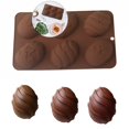 thumbnail image 1 of VQPeo Easter Egg Silicone Chocolate Mold, Egg Shaped Fondant Molds for Baking, Candy, Mini Soap, Cake, Bread, Cupcake, Cheesecake, Muffin, Jello, 1 of 4