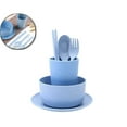 thumbnail image 1 of VQPeo Eco-Friendly Wheat Straw Dinnerware Set for 6 | 6-Piece Microwave & Dishwasher Safe Dinnerware | Perfect for Family Gatherings & Parties, 1 of 5