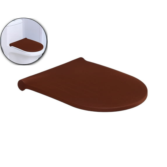 VQPeo Elastic Toilet Lid Cover, Washable Seat Protector, Stretch Bathroom Cushion for Universal Toilet Fitting & Hygienic Bathroom
