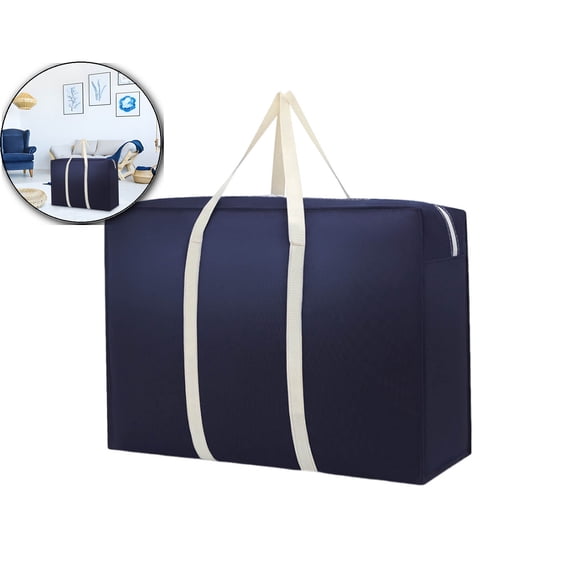 VQPeo Extra Large Moving Storage Bags, Heavy Duty Extra Large Moving Bags, Waterproof Travel Duffle Bag with Zippers & Reinforced Handles, for Bed Organize Clothing, Blanket
