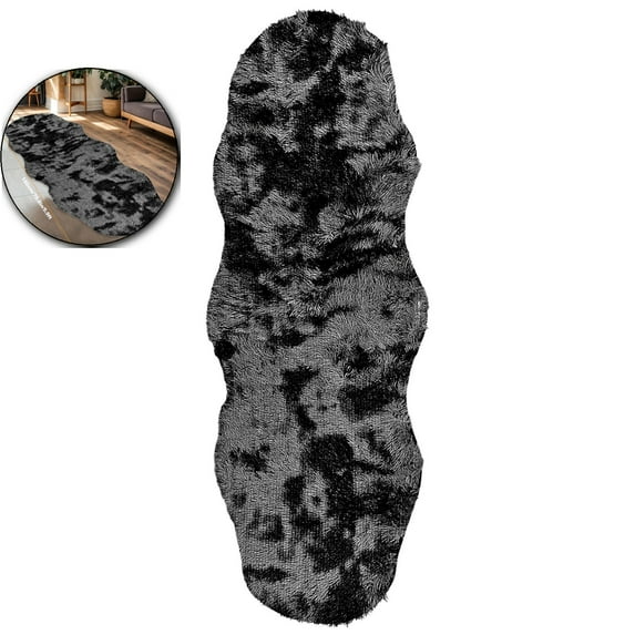 VQPeo Extra Large Plush Velvet Fleece Bedroom Rug Fluffy Plush Shag Rug for Living Room - Non-Slip, Water-Absorbent, Machine Washable