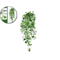 VQPeo Fake Hanging Plant Artificial Potted Plants for Indoor Outdoor Aesthetic Realistic Faux Hanging Pothos with Ivy Vine for Shelf Decor in Home Office Gardens